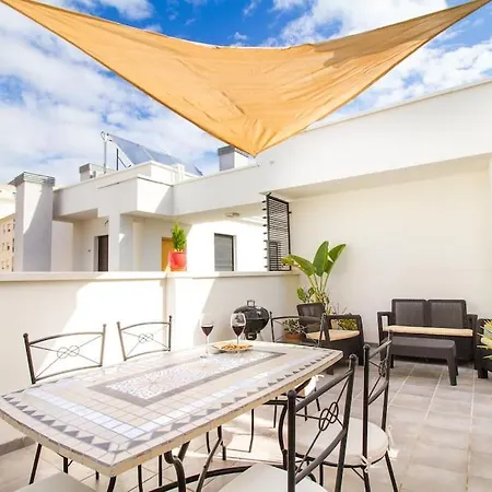 Luxury Duplex Downtown Superb Terrace&free Parking Apartment *